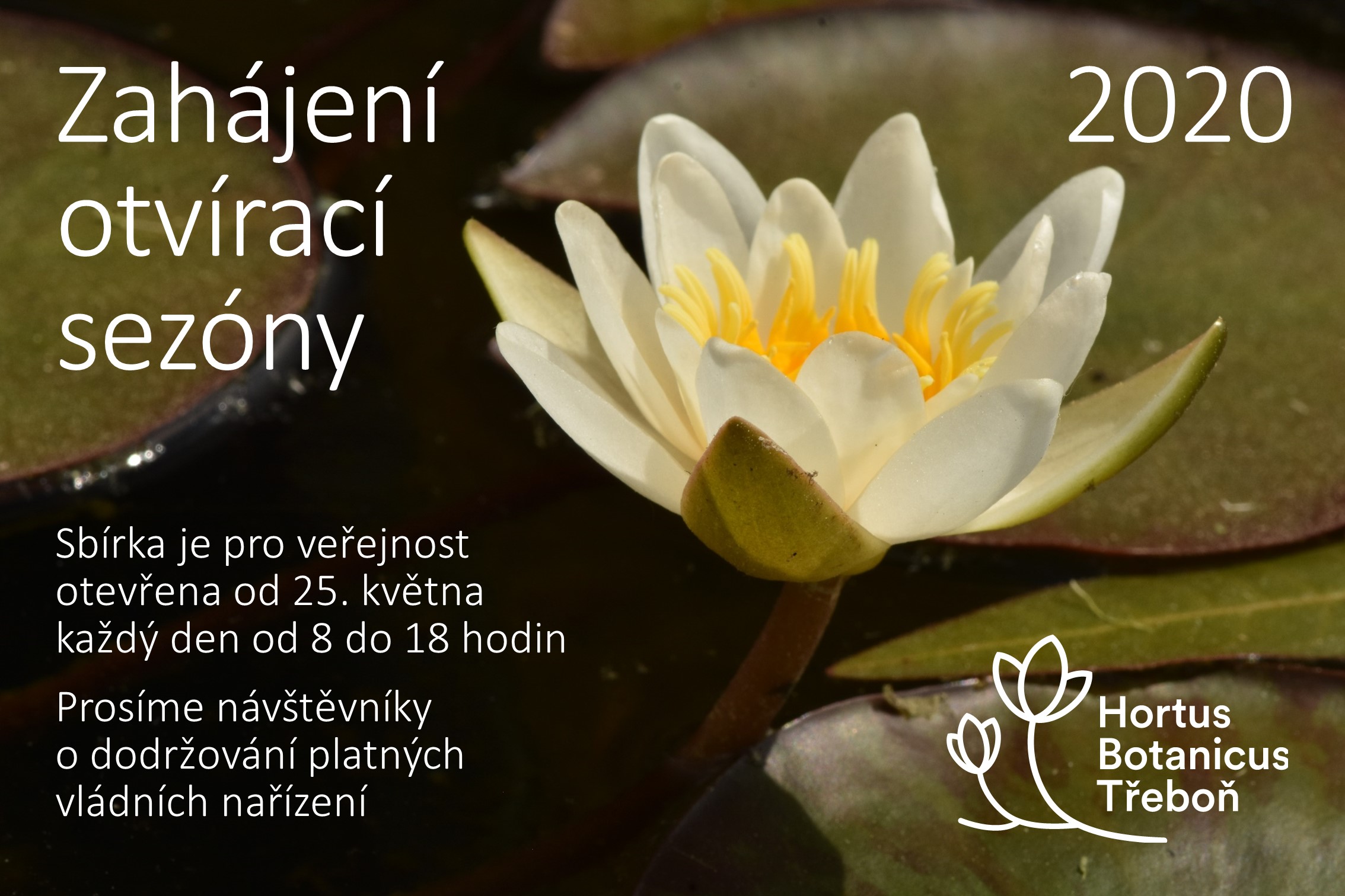 Hortus Botanicus Třeboň is open for season 2020